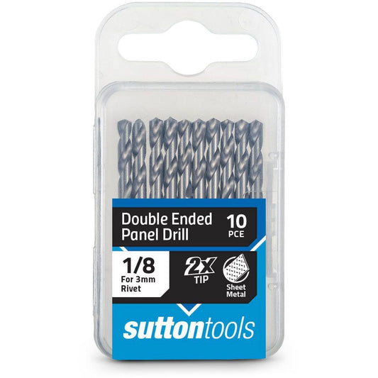 SUTTON 1 8inch x 54mm HSS Double-Ended Panel Drill Bit - 10 Piece D1340318