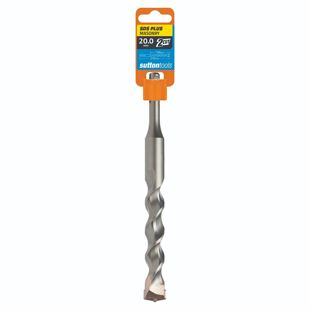 SUTTON 20.0x210mm 2-Cut SDS Plus TCT Masonry Drill Bit D6142000