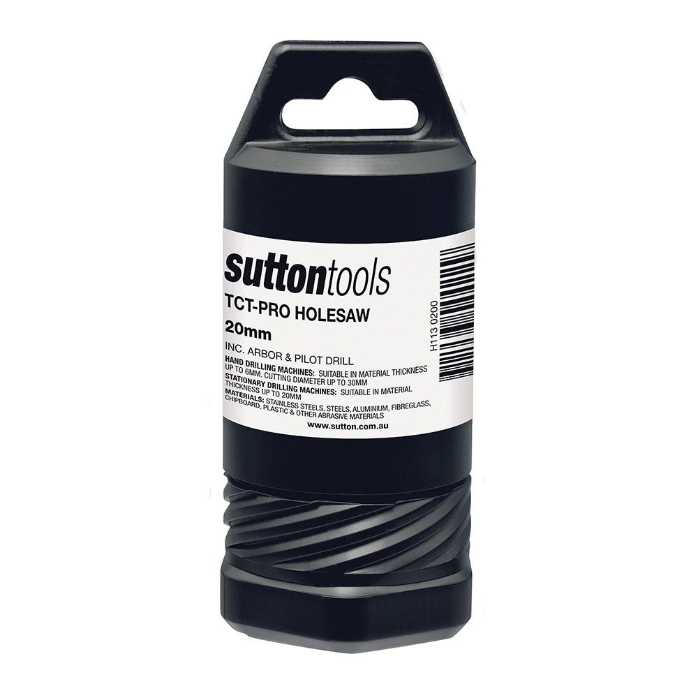SUTTON 20mm TCT Metal Holesaw w Arbor - DEEP CUT H1130200