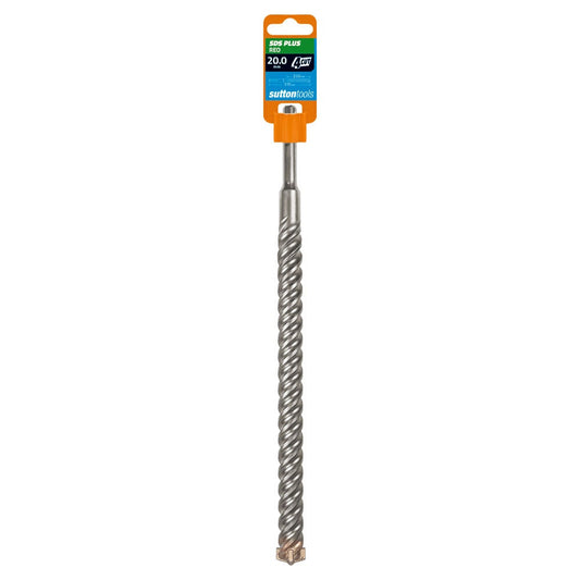 SUTTON 20x310mm 4-Cut REO SDS Plus TCT Masonry Drill Bit D6352000