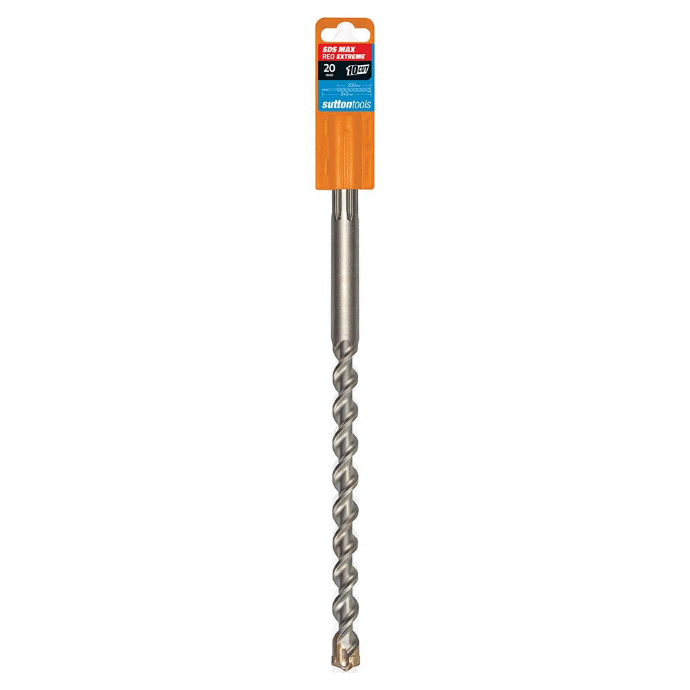 SUTTON 20x340mm 4-Cut EXTREME SDS-Max TCT Masonry Drill Bit D6442000