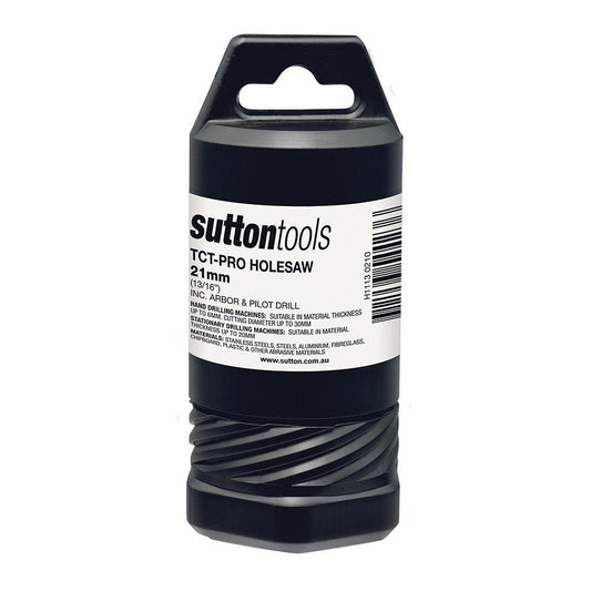 SUTTON 21mm TCT Metal Holesaw w Arbor - DEEP CUT H1130210