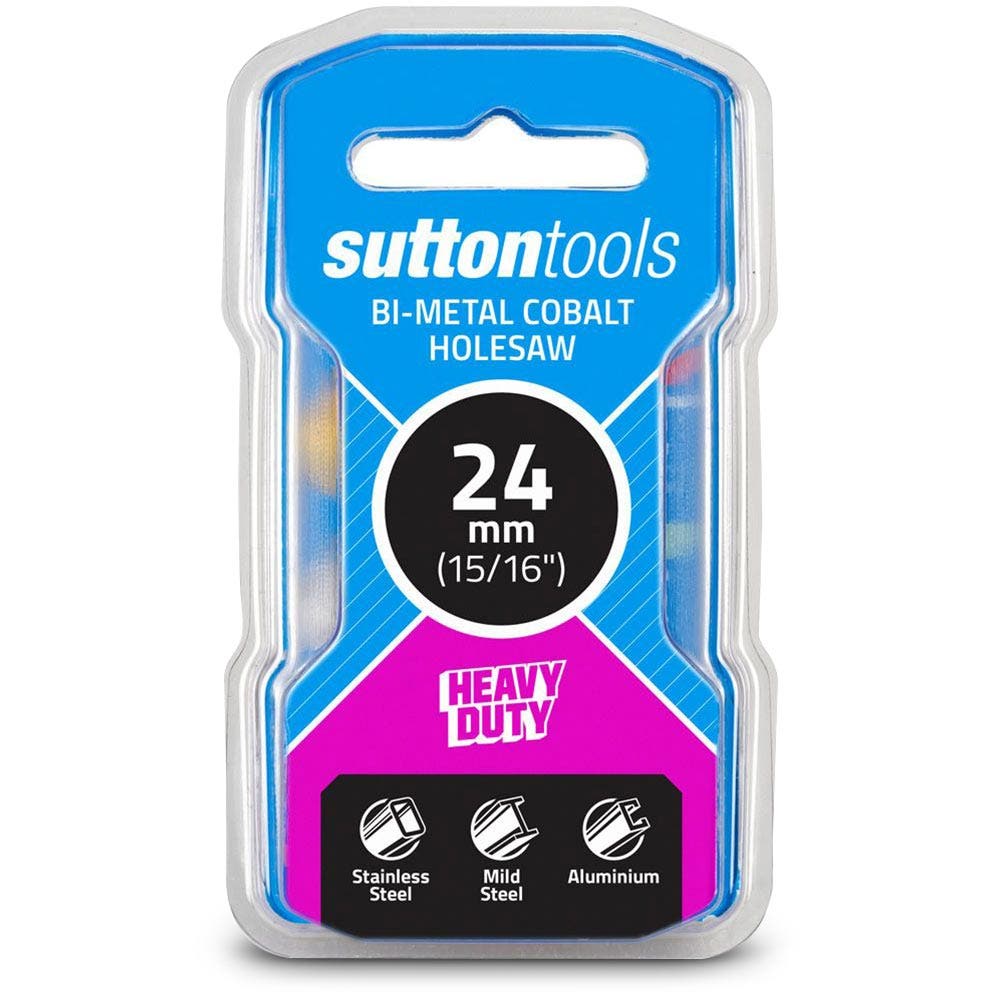 SUTTON 24mm (15 16inch) Bi-Metal Cobalt Holesaw