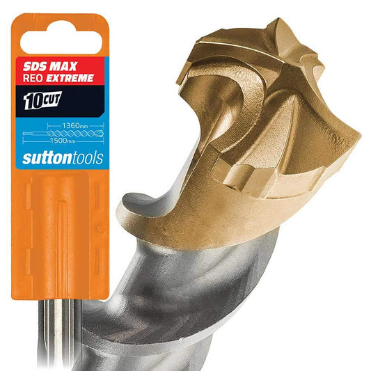 SUTTON 24x1500mm 4-Cut EXTREME SDS-Max TCT Masonry Drill Bit D6492400