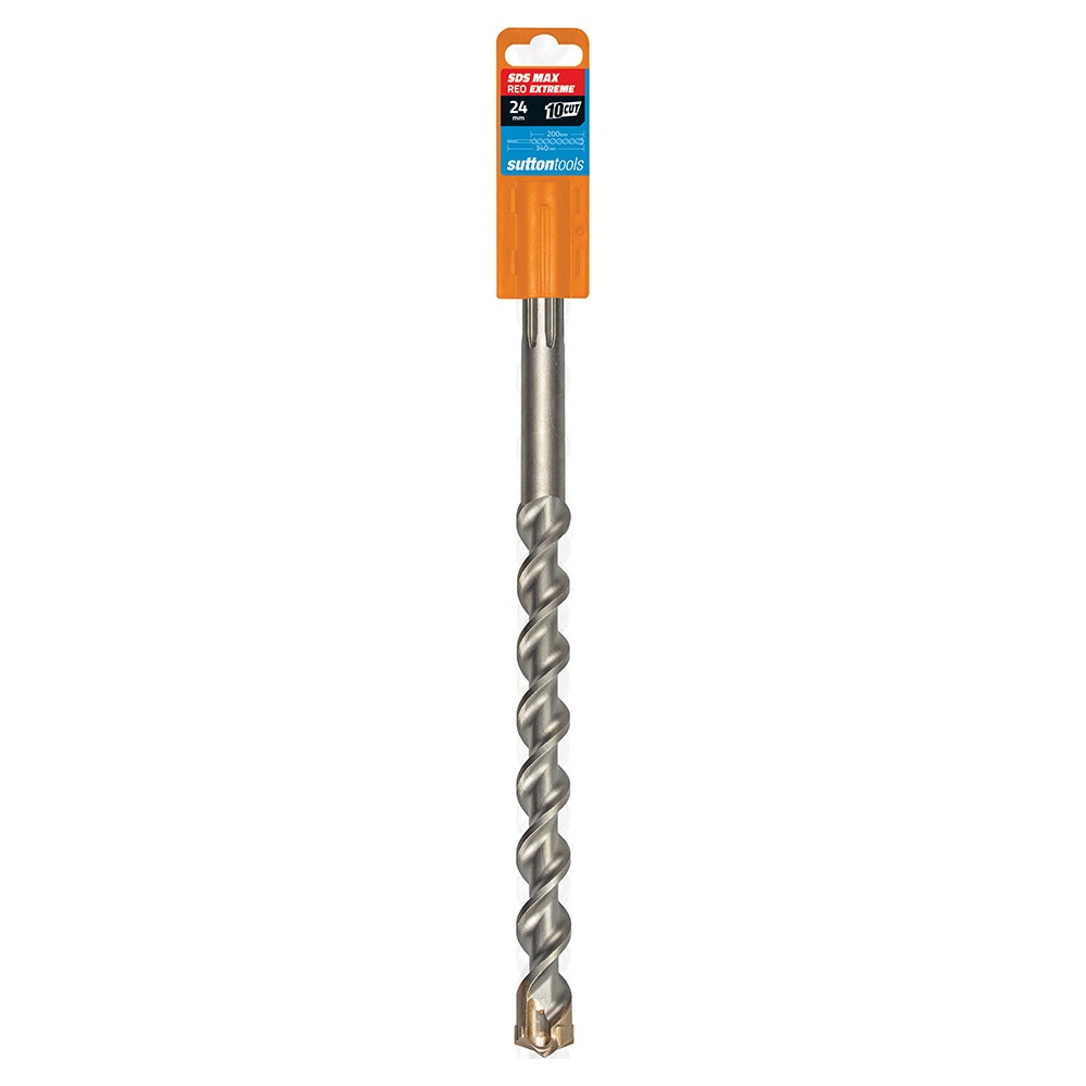 SUTTON 24x340mm 4-Cut EXTREME SDS-Max TCT Masonry Drill Bit D6442400