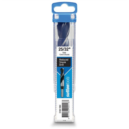 SUTTON 25 32inch x 152mm 12.5mm Reduced Shank HSS Metal Drill Bit