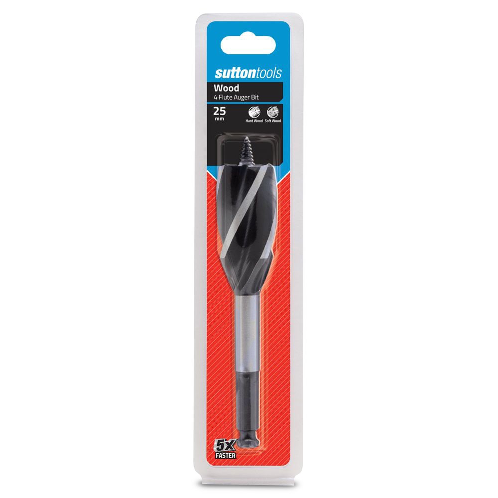 SUTTON 25 x 165mm 7 16 4-Flute Auger Bit D5142500