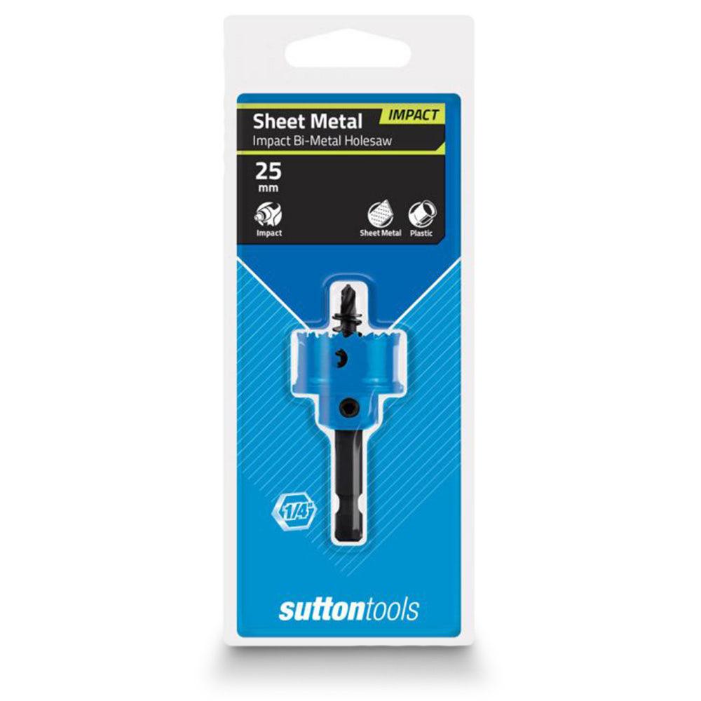 SUTTON 25mm 1 4-Hex Shank Bi-Metal Sheetmetal Holesaw