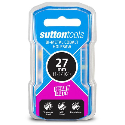 SUTTON 27mm (1.1 16inch) Bi-Metal Cobalt Holesaw