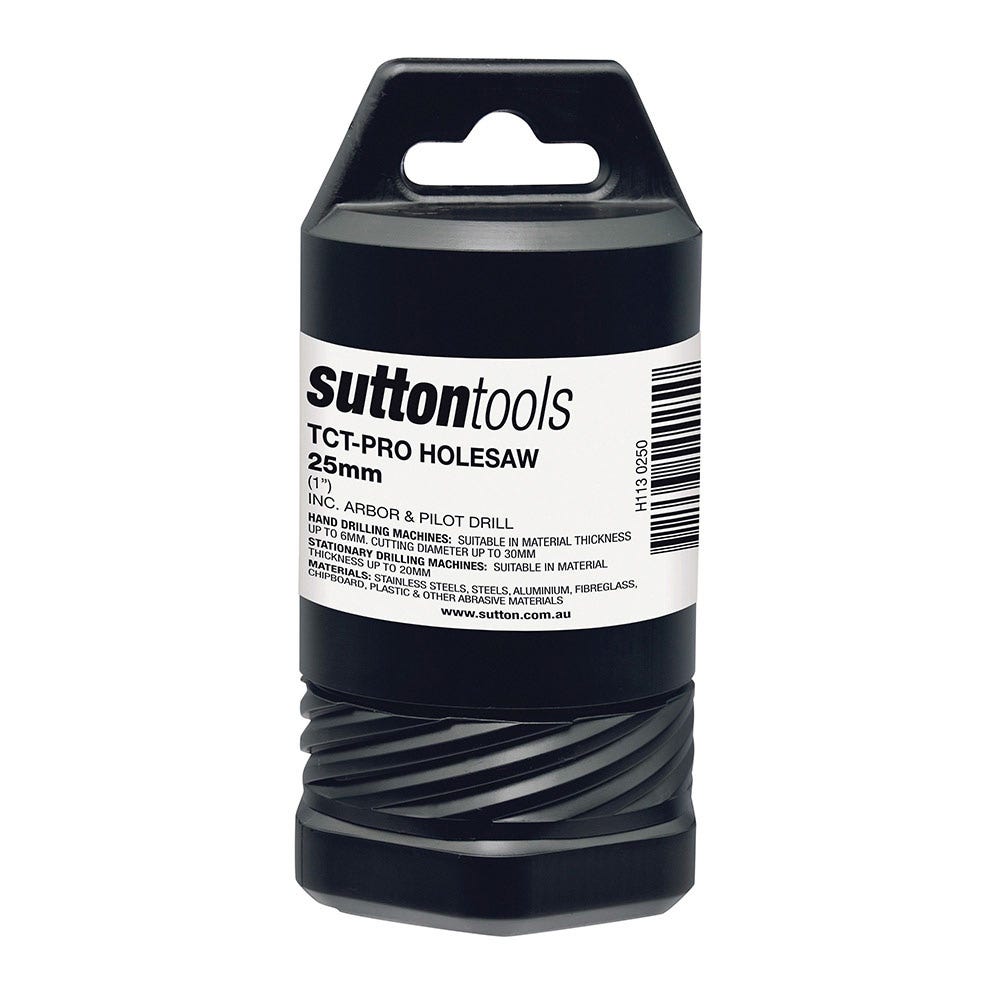 SUTTON 28mm TCT Metal Holesaw w Arbor - DEEP CUT H1130280