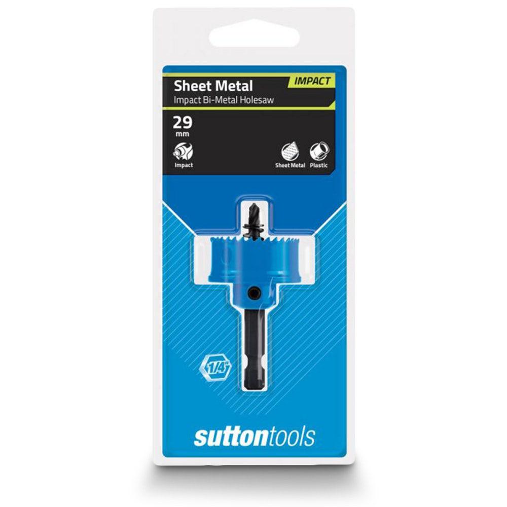 SUTTON 29mm 1 4-Hex Shank Bi-Metal Sheetmetal Holesaw