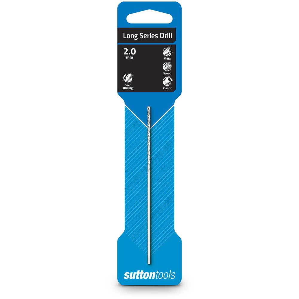 SUTTON 2.0 x 108mm HSS-Bright Long-Series Drill Bit - SILVER BULLET