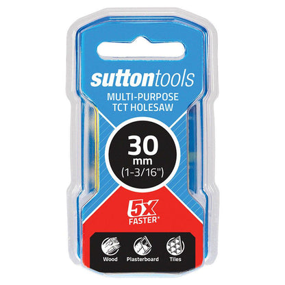 SUTTON 30mm (1-3 16inch) TCT Multi-Purpose Holesaw
