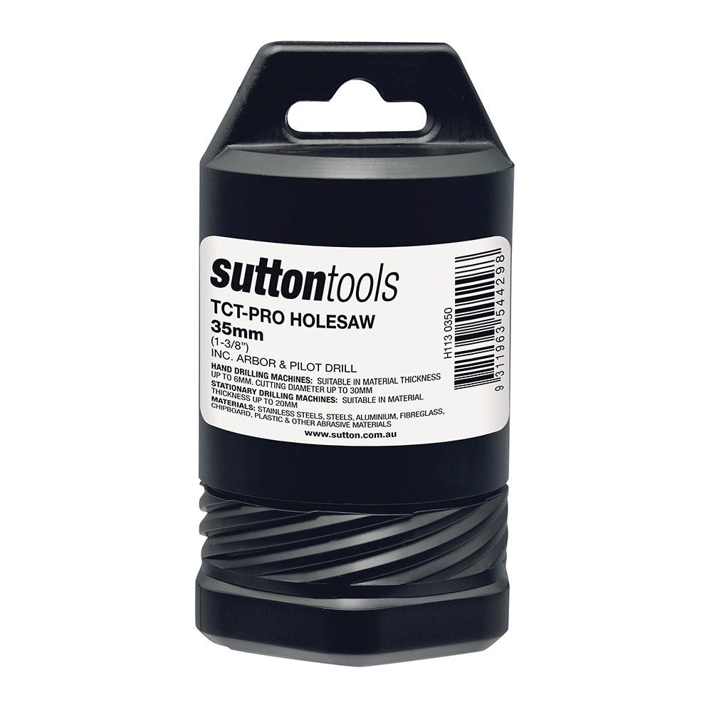 SUTTON 35mm TCT Metal Holesaw w Arbor - DEEP CUT H1130350