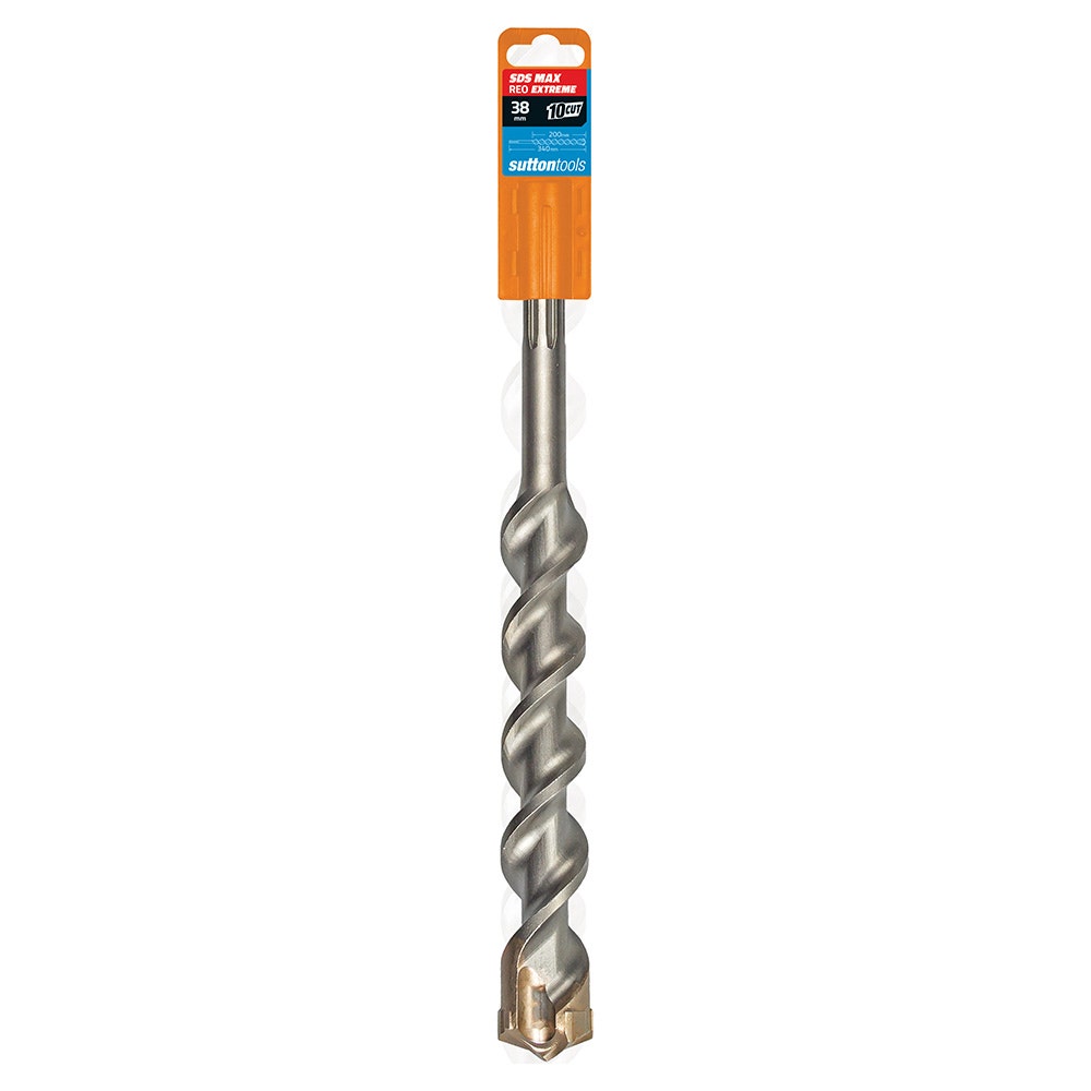 SUTTON 38x340mm 4-Cut EXTREME SDS-Max TCT Masonry Drill Bit D6443800