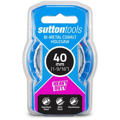 SUTTON 40mm (1.9 16inch) Bi-Metal Cobalt Holesaw