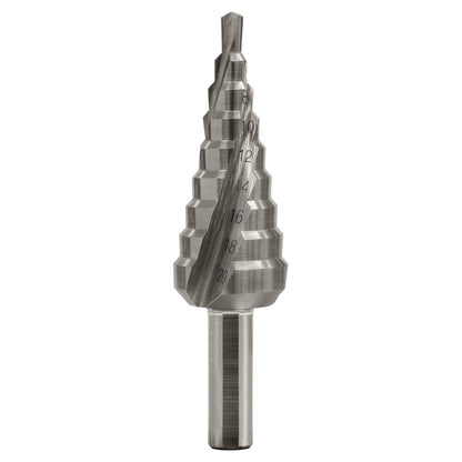 SUTTON 4-20mm 9-Step HSS Spiral Flute Step Drill Bit