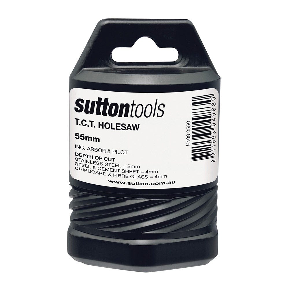 SUTTON 55mm TCT Metal Holesaw w Arbor H1080550