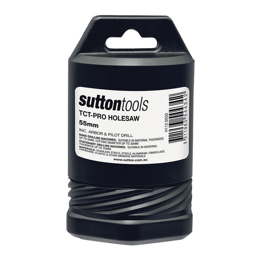 SUTTON 55mm TCT Metal Holesaw w Arbor - DEEP CUT H1130550