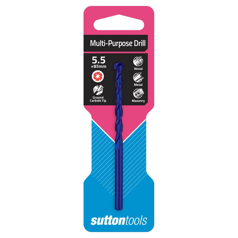 SUTTON 5.5x85mm TCT Multi-Purpose Drill Bit D6100550