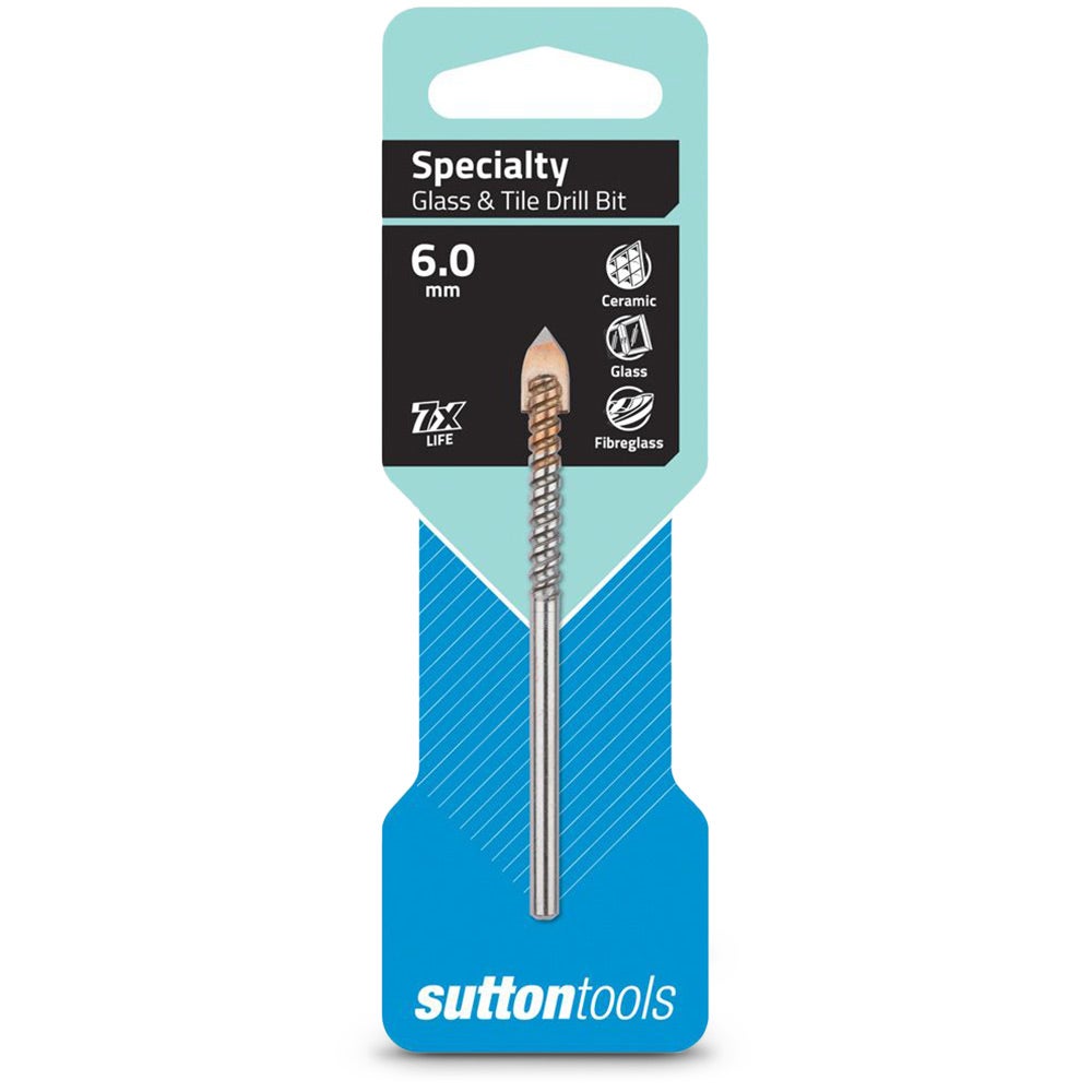 SUTTON 6.0 x 80mm TCT Glass and Tile Drill Bit D6040600