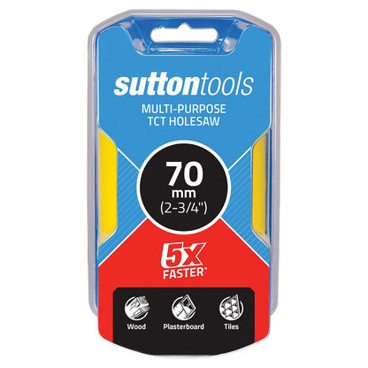 SUTTON 70mm (2-3 4inch) TCT Multi-Purpose Holesaw