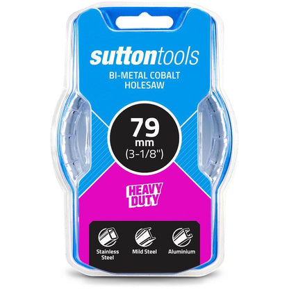 SUTTON 79mm (3.1 8inch) Bi-Metal Cobalt Holesaw