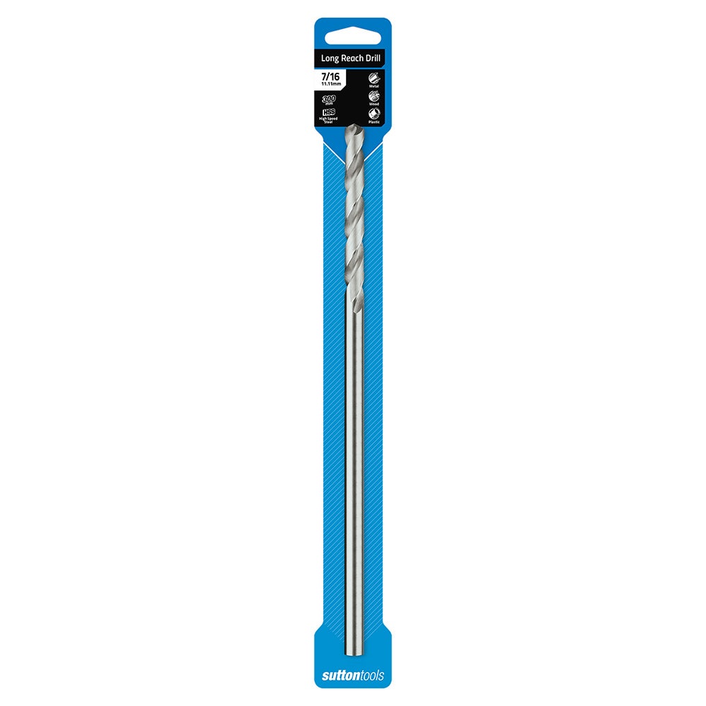 SUTTON 7 16inch x 300mm HSS Extra Long Metal Drill Bit D2171111