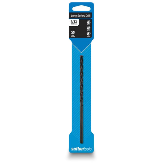SUTTON 7 32inch x 152mm Metal Drill Bit Long Series HSS BLUE BULLET D1100556