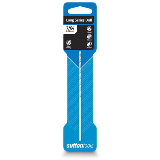 SUTTON 7 64inch x 4.5 8inch Metal Drill Bit Long Series HSS