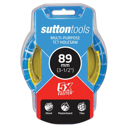 SUTTON 89mm (3-1 2inch) TCT Multi-Purpose Holesaw