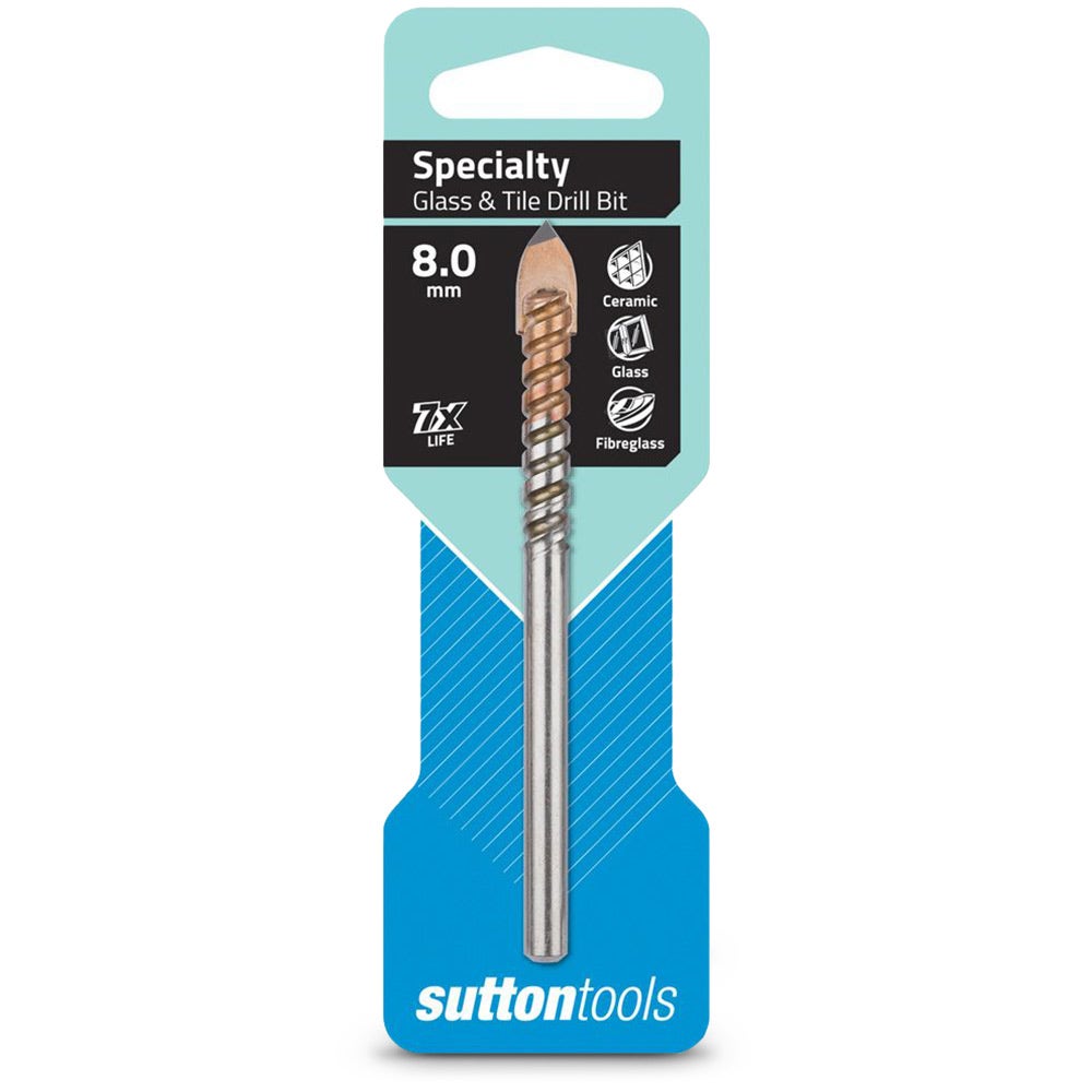 SUTTON 8.0 x 100mm TCT Glass and Tile Drill Bit D6040800