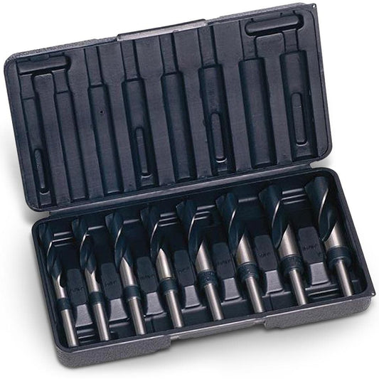 SUTTON 9 16-1inch Imperial HSS-Blue Reduced Shank Metal Drill Bit Set - 8 Piece