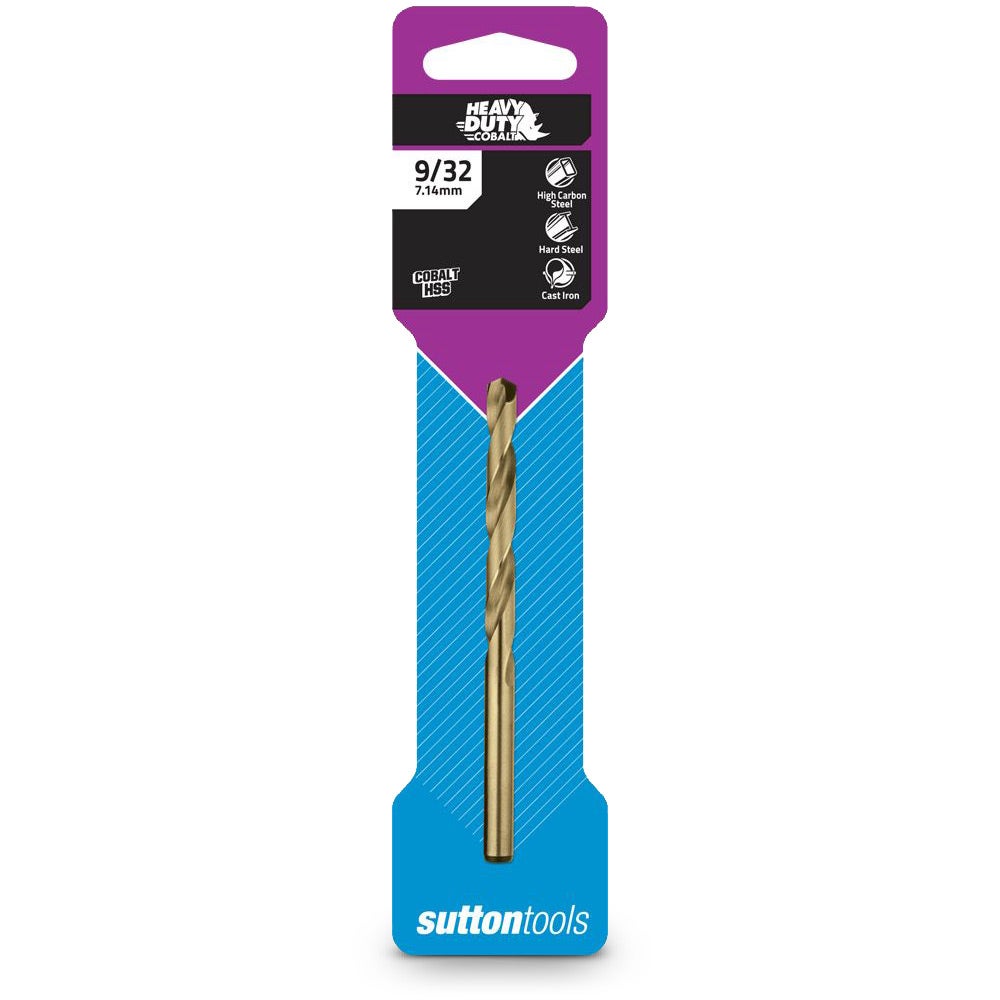 SUTTON 9 32inch x 4.1 4inch Metal Jobber Drill Bit HSS-Cobalt