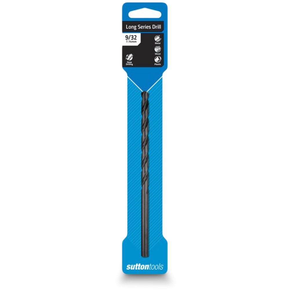 SUTTON 9 32inch x 6.1 4inch Metal Drill Bit Long Series HSS BLUE BULLET