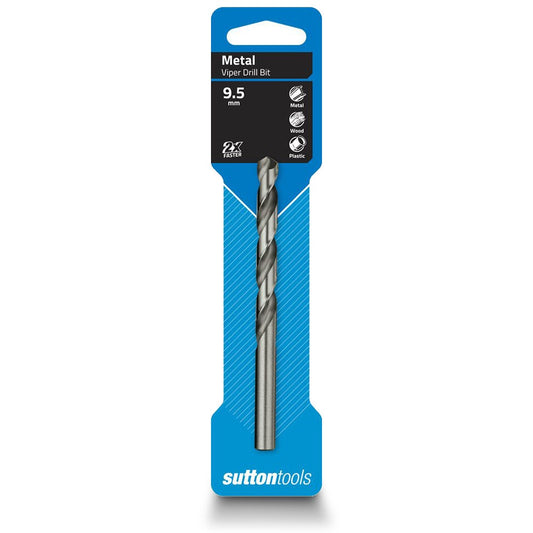 SUTTON 9.5 x 125mm HSS-Bright Jobber Drill Bit - VIPER D1050950