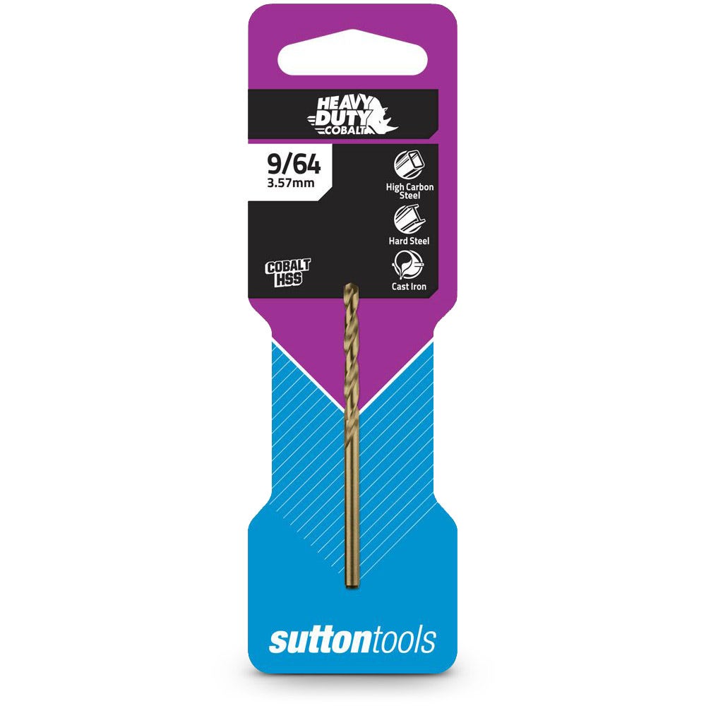 SUTTON 9 64inch x 2.7 8inch Metal Jobber Drill Bit HSS-Cobalt