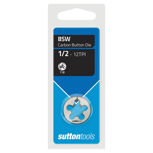 SUTTON BSW 1 2 x 12 1inch OD Carbon Button Die M4181270