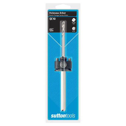 SUTTON HSS Holesaw Arbor Pilot w. Quick Release Adaptor - Suits 32-152mm Holesaws