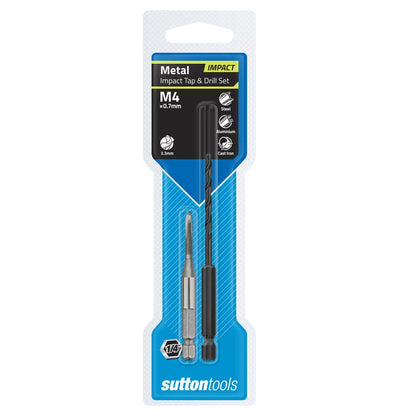 SUTTON M4 1 4inch Hex Impact Tap and Drill Set M1050400
