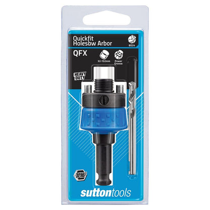 SUTTON Quickfit Holesaw Arbor w. HSS Pilot Bit - Suits 32-152mm Holesaws