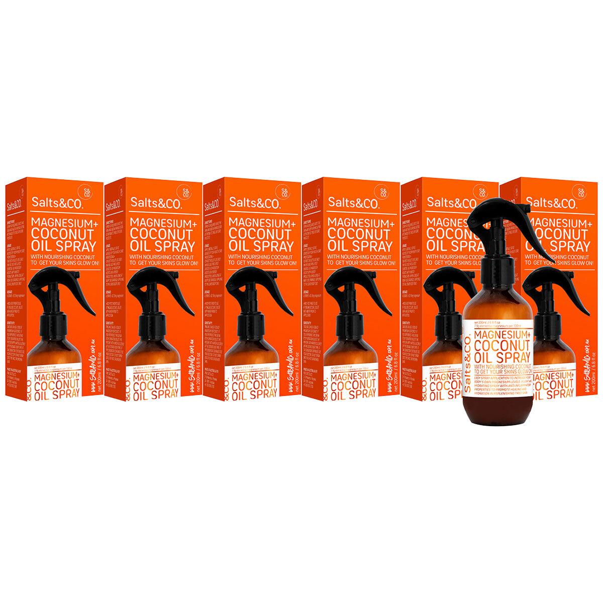 Salts and Co Magnesium and Coconut Oil Spray 6 x 200ml