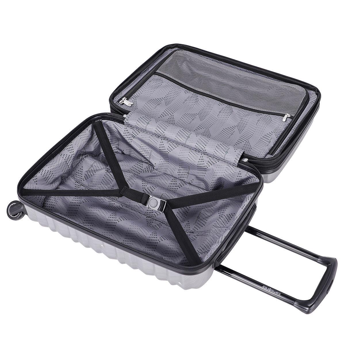 Samsonite Zipplus Carry On Luggage Silver Oxide