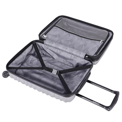 Samsonite Zipplus Carry On Luggage Silver Oxide