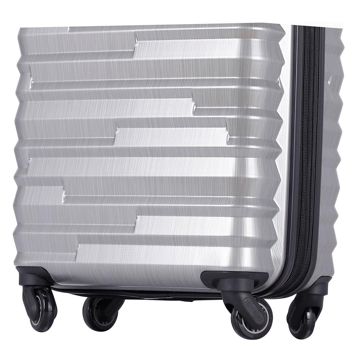 Samsonite Zipplus Carry On Luggage Silver Oxide
