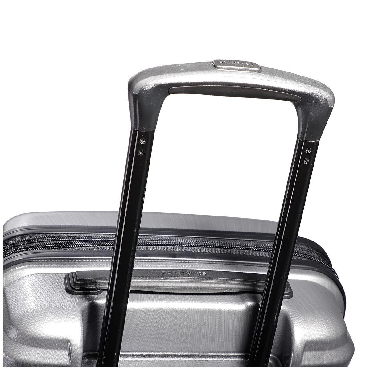 Samsonite Zipplus Carry On Luggage Silver Oxide