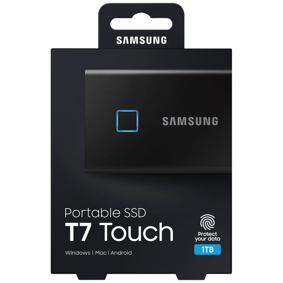 Samsung T7 Touch 1TB Portable SSD Black MU-PC1T0K/WW