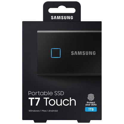 Samsung T7 Touch 1TB Portable SSD Black MU-PC1T0K/WW