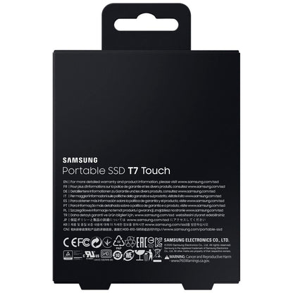 Samsung T7 Touch 1TB Portable SSD Black MU-PC1T0K/WW
