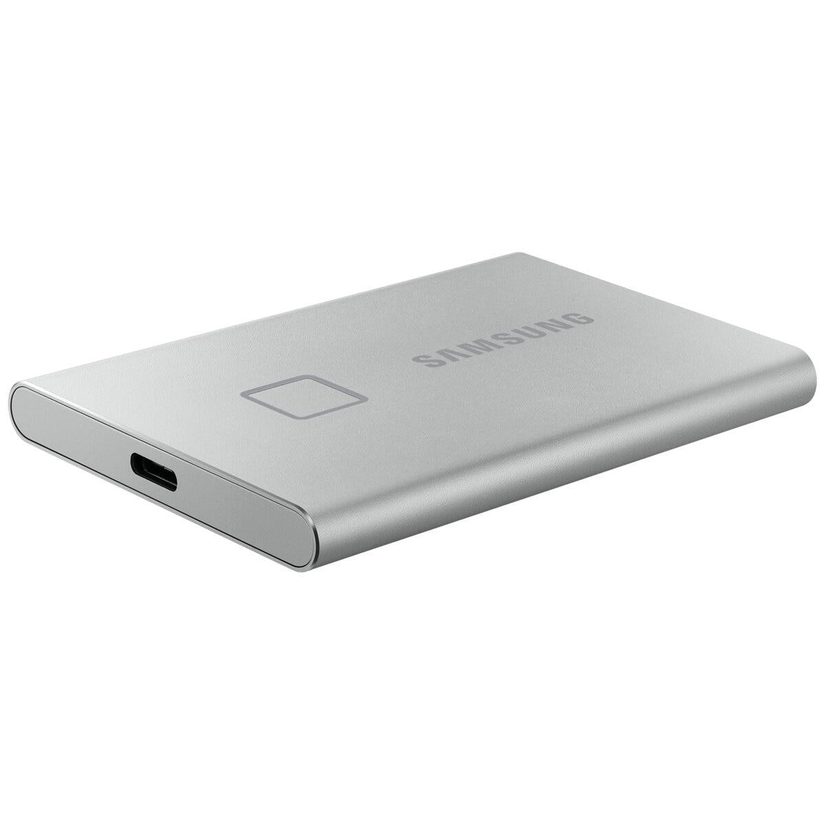 Samsung T7 Touch 1TB Portable SSD Silver MU-PC1T0S/WW